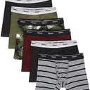 Hanes boys Originals Boxer Briefs, Stretch Cotton Underwear, Assorted, 6-pack Large