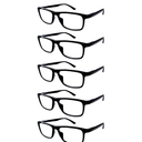 5 Pack Reading Glasses for Men Women Blue Light Blocking Readers with Spring Hinges