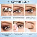 2PCS Brown Mascara for Older Women 60 Plus and Eyeliner Pencil Set,Mascara Volume and Length for Mature Women,Cream Eye Liner Gel Pencil,Waterproof Smudge Proof Long Lasting