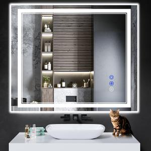 40"x36" LED Bathroom Mirror with Lights,Anti-Fog,3 Color Modes