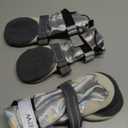 Dog Shoes Large Size Dogs, 4PCS Waterproof Dog Booties-Dog Boots & Paw Protectors, Medium Shoes for Dogs with Reflective Strip, Anti-Slip Sole for Rain, Snow and Summer Hiking. (6)