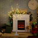 LIGHTSHARE 4 Feet Birch Tree, 48 LED Lights, Warm White, for Home, Festival, Party, and Christmas Decoration, Indoor and Outdoor Use