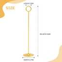 Urban Deco 36PK Table Number Holders Place Card Holders 12 Inch Table Card Holders Steel Card Holders for Photos, Food Signs, Memo Notes, Weddings, Restaurants, Birthdays (Gold 36PK)