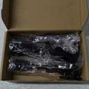 3 Pack Door Stops Black 6 Inch Kickdown Door Stoppers for Bottom of Door with Rubber Tip, Once Touch Heavy Duty Doorstop Holder Keep Door Open for Indoor Outdoor