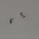 Sticky Hooks for Hanging Adhesive Wall Hook Heavy Duty Self Adhesive Utility Sticky Hooks for Keys Coat Towel Garage Bathroom Shower Outdoor Kitchen Door Waterproof Transparent Set 4