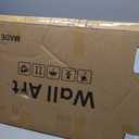 Framed Vertical Blue Heron Living Room Wall Art, Large Vintage Bird Picture Artwork for Walls, Coastal Heron Farmhouse Vertical Canvas Print for Office Kitchen Foyer Stair Hallway Wall Decor, 20x40 In