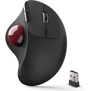 ECHTPower Trackball Mouse, Easy Thumb Control Ball Mouse, Precision and Smooth Tracking, Wireless Mouse Support 3 Device Connection(2.4G or BT), Rollerball Mouse for PC/Laptop/Mac/Windows