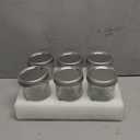 Mason Jars 16oz with Lids-6 Pack Wide Mouth Glass Mason Jar Vintage Glass Canning Jars with Metal Lids for Canning, Pickling, Food Storage