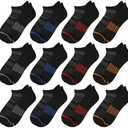 Comfoex 12 Pairs Boys Running Ankle Socks For Kids 4-7 Years Old Low Cut Athletic Breathable Cotton Socks, 12 Pairs, 4-7 Years
