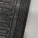 HomeRoots 10" X 30" Gray Synthetic Fiber Striped Outdoor Door Mat Pack of 5