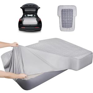 Full Sheets for SUV Air Mattress, Car Bed Air Mattress Deep Pocket Fitted Sheet for SUV Mattress Dirt Resistant, Ultra Soft TPU Waterproof (Grey)