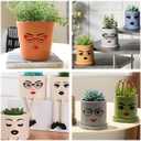 Morofme Facial Features Sticker Make a Face Stickers for Crafts Lips Mouth Stickers Eyes Eyebrows Nose Decals Woman Face Sticker for Clay Pots Mugs Table Wall Halloween Party Decor