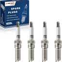 Iridium Platinum Spark Plugs 4 Pack 91970 ILNAR8B7G Compatible with Chevrolet Chevy Cruze Equinox Malibu Trax & Buick Encore Cascada & GMC Terrain 2016 2017 2018 2019 2020 L4 1.4 1.5 Bujas