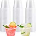 Lilymicky 300 Pack 9 oz Disposable Clear Plastic Cups, 9 Ounce Party Cups for Cocktail, Parties, Picnics, and Events