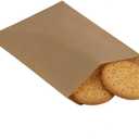 BagDream 5.5x7.75 Inches Kraft Paper Bags Pack of 100 Flat Greaseproof Brown Paper Bags Greaseproof Envelopes for Snack, Cookie,Popcorn, Candy, Party Favor