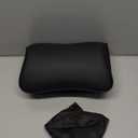 Aukee Car Headrest Pillow Memory Foam Car Neck Pillow with Adjustable Strap Soft Leather Headrest for Driving Home Office Black (1PC)