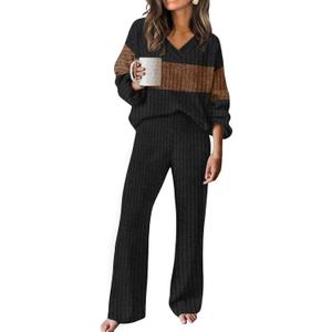 RUMIA Lounge Sets for Women 2026 Vacation Matching Track Suits Sweater Fall Outfits (Small)
