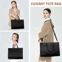 LOVEVOOK Laptop Bag for Women 17 lnch,Waterproof Laptops Tote Bags for Womens,Professional Work Bags for Women with Cup Holder,Large Laptop Purse Computer Briefcase Office Teacher Clutch Bag,2 PCS