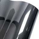 6D Carbon Fiber Vinyl Self Adhesive Film Wrap Roll Bubble Free Air Release Technology DIY Wrap Film for Motor Interior (1ft x 10ft, PVC)