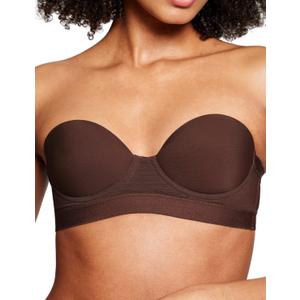 Pepper Strapless Bra | MVP Multiway Lightly Lined Strapless, Underwire Bra for Women with Convertible Straps (36AA, Espresso)