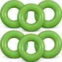 2 x JellyArch 6 Pcs Inflatable Pool Floats 24 Inches Swim Tube Bulk Swimming Ring Pool Floaties for Beach Party Decorations Women and Men River Lake Summer Vacation Holiday(Light Green)