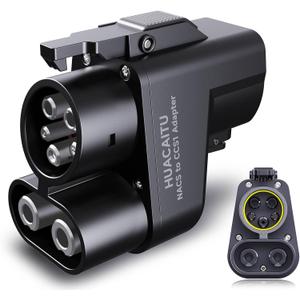 Tesla Supercharger Adapter, NACS to CCS Adapter, Fast Charge Your CCS1 EV at Tesla Superchargers, Electric Vehicle Charging Adapter for Ford, Rivian, GM, Volvo and Polestar EVs (Black)