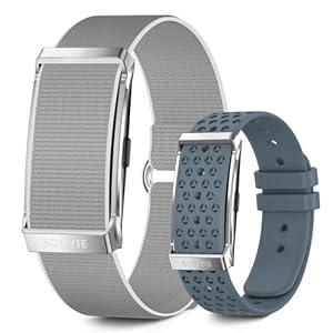 Smart Bracelet for Men Women, Health Activity Fitness Trackers, 24/ 7 Continuous Heart Rate/ Blood Pressure/ HRV/ Stress Monitor, 24H Sleep Tracker, 170+ Sports Modes Smart Wristband with 2 Bands Free APP