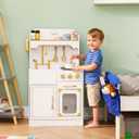 Teamson Kids Versailles Petite Classic Kids Wooden Play Kitchen with 11-Piece Accessory Set