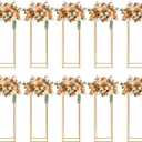 10pcs 31.5Inch Tall Gold Centerpiece Stands - Metal Flower Stands for Party, Wedding Reception & Home Decoration (10pcs, 80cm)