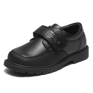 GINNI Boys Dress Shoes Boys Loafers with Adjustable Hook and Loop School Shoes with Anti-Collision Toe Cap Casual Oxford Shoe for Toddler/Little/Big Kid Size11