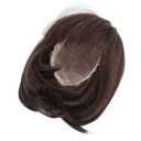 Semme Doll Wigs For 16 Inch Dolls, BJD Doll Wig, Straight Bang Shoulder Length Soft Fiber, Easy Cutting, for 1/3 BJD Doll (Dark Brown)