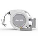 Ayleid Retractable Rubber Hybrid Garden Hose Reel, 1/2"x100ft Wall Mount