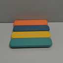 ELANE 4 Sets Reusable Travel Utensils Set with Case,Camping Cutlery Set Reusable Cutlery Set with Case,Utensil Sets for Lunch Picnic Daily Use Outdoor (color 1)