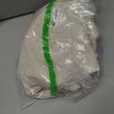 jinchan Winslow Linen Curtains 45 Inch Length Small Window Curtains Embroidered Bordered Floral Drapes Light Filtering for Bathroom Laundry Room Kitchen Farmhouse Decor White on Beige 2 Panels