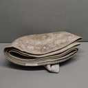 jinchan Round Rug 7ft Area Rug - Brown Vintage Floor Mat Kitchen Indoor - Washable Circle 7' Thin Floral Print Carpet Retro Farmhouse Non Slip Dining Room Living Room Bedroom Office