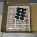 Glass Food Storage Jars Square 4oz, 12 Pack Glass Jars With Bamboo Lids, Kitchen Storage Containers For Spice, Candy, Cookie, Storage For Pantry Organizers