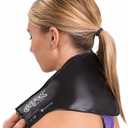 Chattanooga ColPac - Reusable Gel Ice Pack - Black Vinyl - Neck Contour - 21 inches - Cold Therapy - Knee, Arm, Elbow, Shoulder, Back - Aches, Swelling, Bruises, Sprains, Inflammation