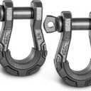 ALL-TOP D Ring Shackle (2 Pack) 3/4" Fully Forged with 7/8 Pin, 79500Lbs Break Strength & 9Ton Work Load, Impact Resistant by Extreme E-Coat