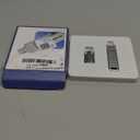 MFi Certified 256GB Flash Drive for iPhone Photo Stick, USB Memory Stick High Speed iPhone Flash Drive, External Memory Storage USB Stick Thumb Drive for iPhone/iPad/Android/PC (Metallic Silver)