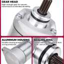 Starter for Suzuki Eiger 400/Arctic Cat 375 400 2002-08 2X4 4X4/Suzuki KingQuad 400 LT-A400 LT-F400 3545-016 31100-38F00
