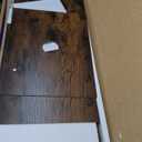 SUPERJARE TV Stand for 55 Inch TV, Entertainment Center with Adjustable Shelf, 2 Cabinets, TV Console Table, Media Console, Solid Wood Feet, Cord Holes, for Living Room, Bedroom, Rustic Brown (53.9")