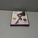 2 x ZIHUA 2 Pairs Sheer Tights for Women, 20 Denier Control Shaping Nylon Ladies Clear Pantyhose S-XL Black Nude (M)