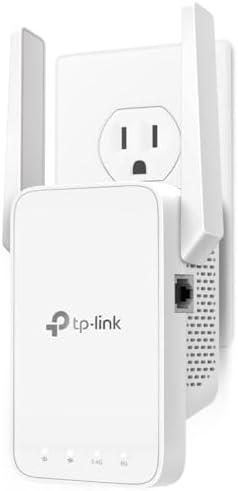 TP-Link AC1200 WiFi Extender, 2025 Wirecutter Best WiFi Extender, 1.2Gbps Home Signal Booster, Dual Band 5GHz/2.4GHz, Up to 1600 Sq.ft and 32 Devices, EasyMesh Compatible, One Ethernet Port (RE315)