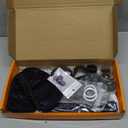 NBTEPEM 27 PCs Purple Violet Bling Car Accessories Set for Women, Steering Wheel Covers Universal Fit 15 Inch, Bling License Plate Frame, Bling Phone Holder, Bling Car Coasters