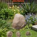 VEVOR Faux Rock Cover, Outdoor Fake Rock Well Pump Cover, Realistic Natural Texture, Lightweight & Weather-Resistant Artificial Boulder for Landscaping Garden Yard Dcor, Sandy Brown, Small Size