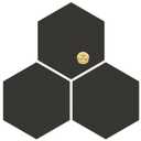 MORCART 20PCS Peel and Stick Floor Tile, Upgraded Hexagon Vinyl Flooring Covers 12.6 Sq Ft, Waterproof DIY Removable Flooring for Bathroom, Kitchen, Bedroom, Stairs, Entryway (Black) (11.8" x 10.2")