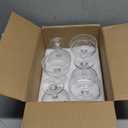 Set of 6 Vintage Coupe Glasses, 7 OZ Embossed Martini Glass, Floral Fluted Cocktail Glasses, Unique Clear Margarita Cup, Romantic Drinking Glassware for Cocktail Champagne