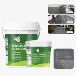 Epoxy Colored Sand Floor Paint, Sesame Black, 3 Gallon, 384 Fl Oz