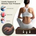 AddGrace Recliner Cushions for Elderly Thick Seat Cushion 20"x20"x4" Chair Pads with Non Slip Backing and Washable Cover for Couch Armchair Chairs Coffee