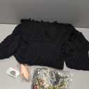 7 Pcs Halloween Medieval Renaissance Witch Dress for Women, Victorian Vintage Gothic Cosplay Fairy Costumes (Large, Black)